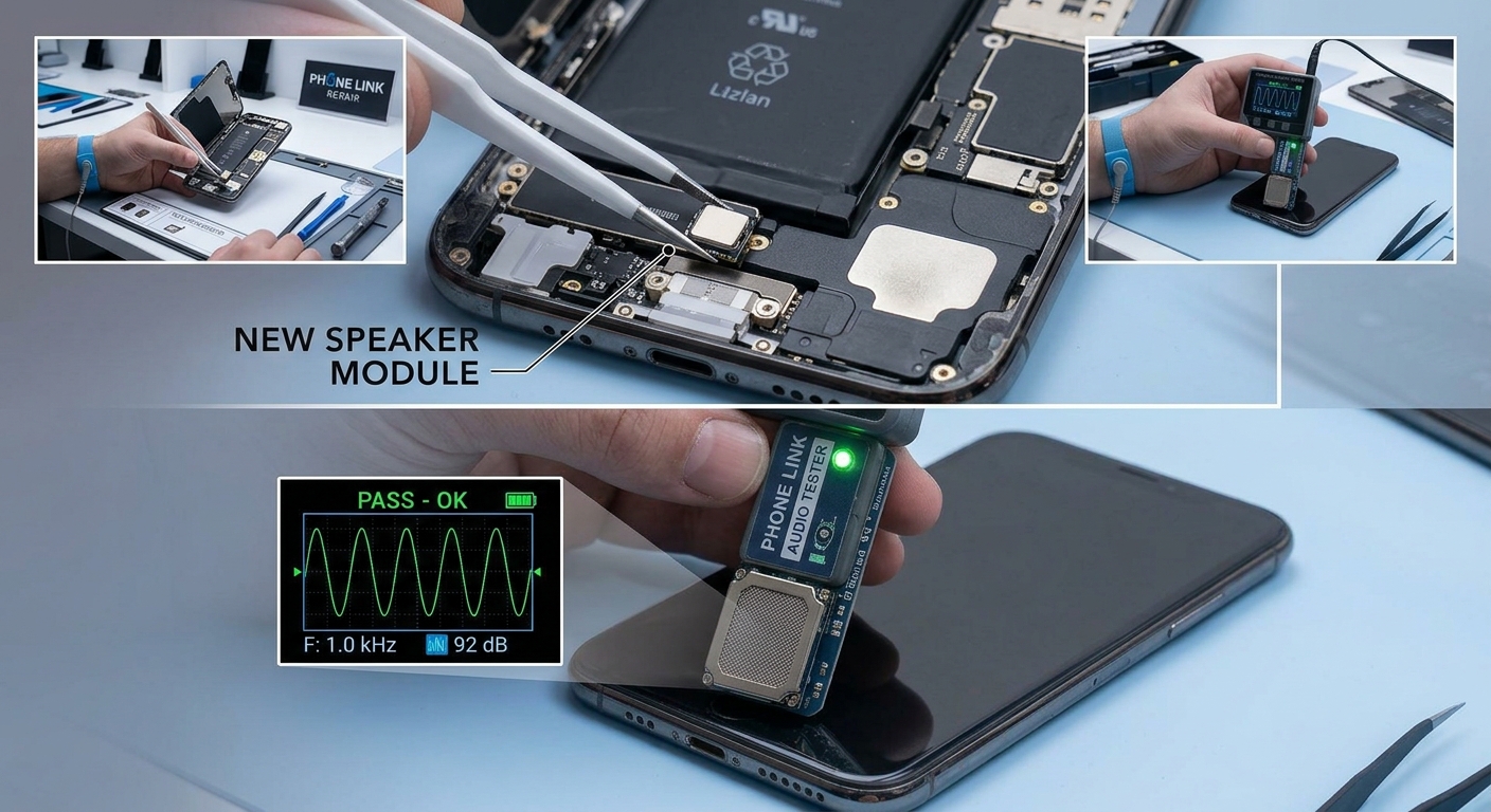Phone speaker replacement repair process image 2