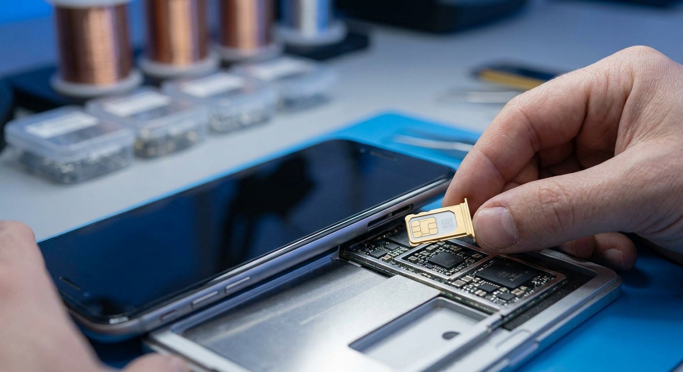 Sim tray repair process image 2
